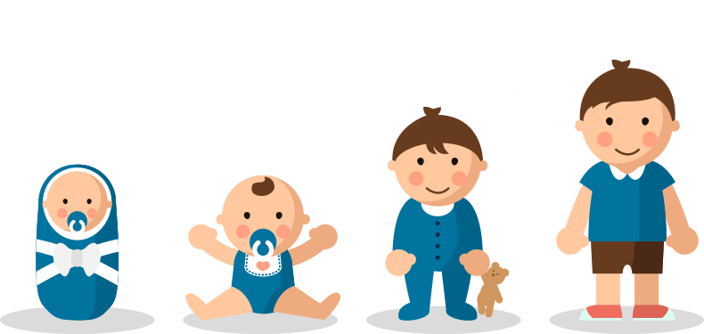 Il s'adapte aux enfants entre 0 et 3 ans